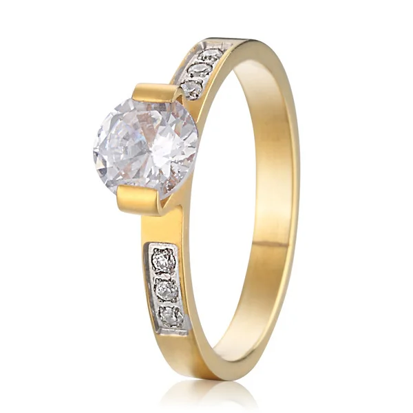 Женские обручальные кольца с камнями золотого цвета на заказ от 4 5 до 15|ring for women