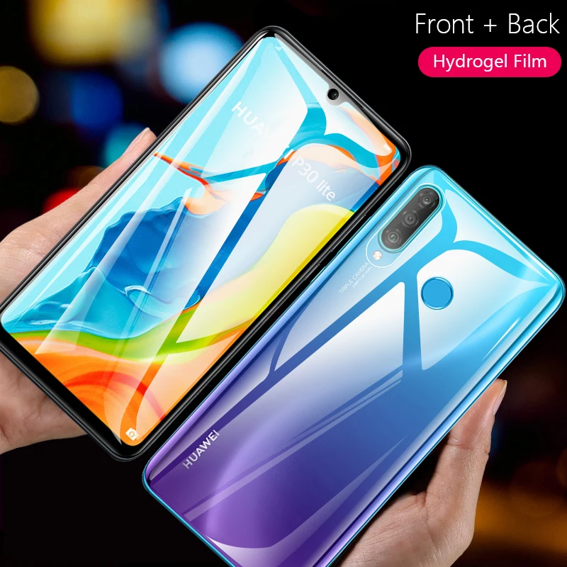 Изогнутая 3d пленка CHYI для Huawei P30 lite Nova 4E защитная с полным покрытием Гидрогелевая