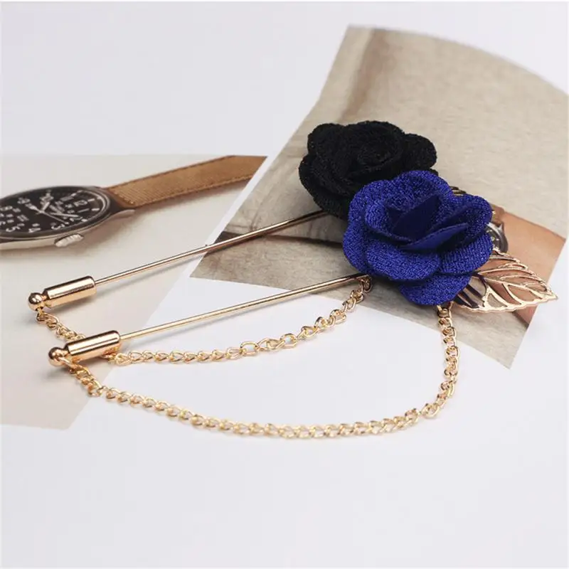 Модная Роза цветок шаблон зажим брошь для воротника булавка одежда аксессуар