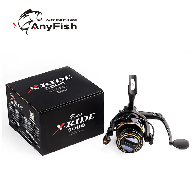Рыболовная катушка ANYFISH X RIDE редукция 2000 3000 4000 5000 9 + 1 шарикоподшипник 5 2: 1/4.7:1