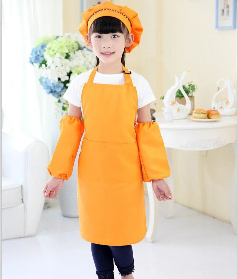Детский фартук с карманом для детского сада кухни выпечки живописи