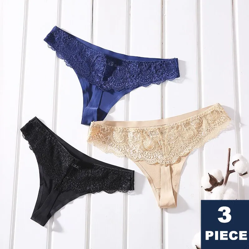 3 шт./партия трусики для женщин нижнее белье сексуальные кружевные дышащие