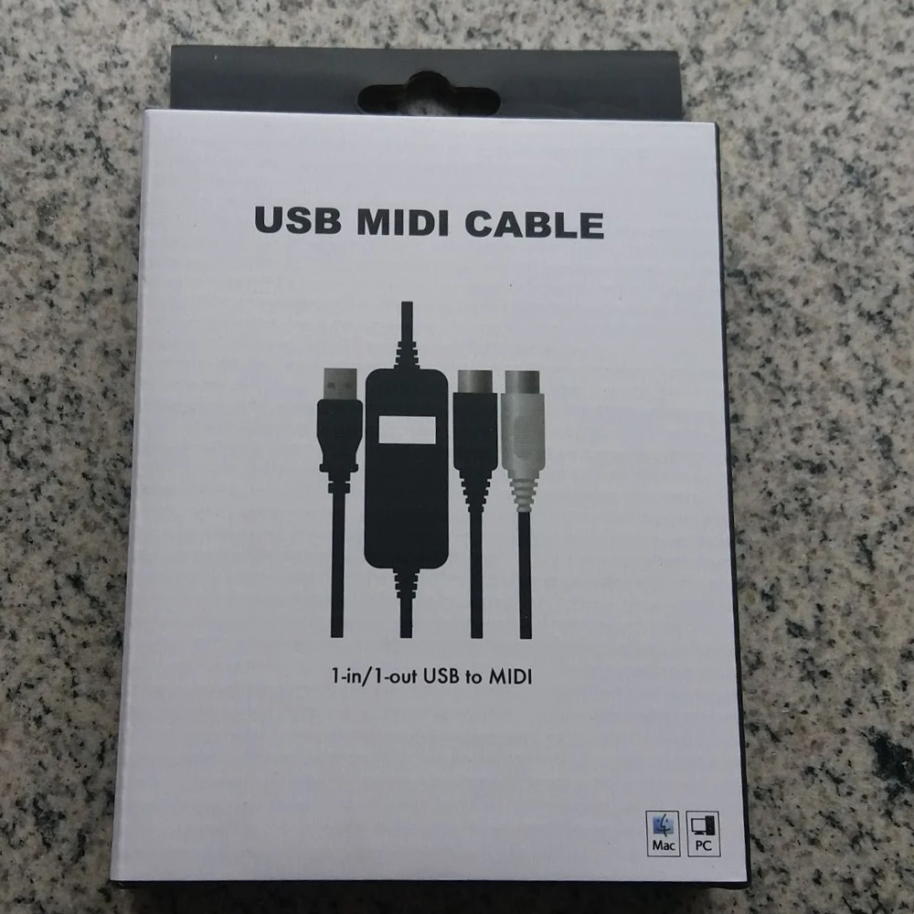 Переходник с USB на два порта миди кабель конвертер устройство для подключения