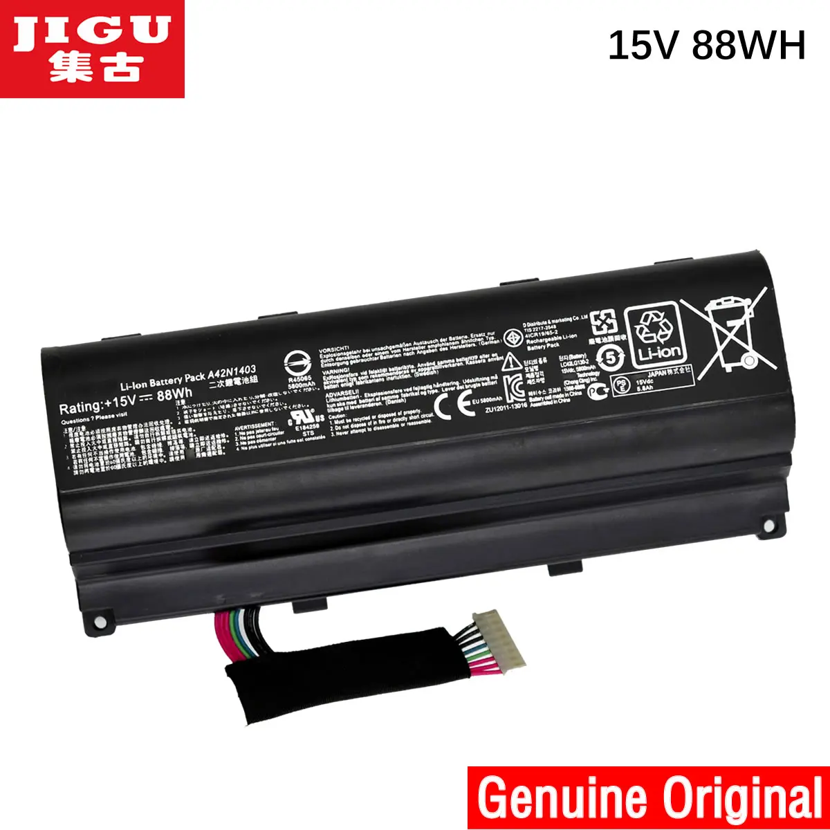 Аккумулятор JIGU корейский Cell A42N1403 оригинальный аккумулятор для ноутбука ASUS ROG G751JY