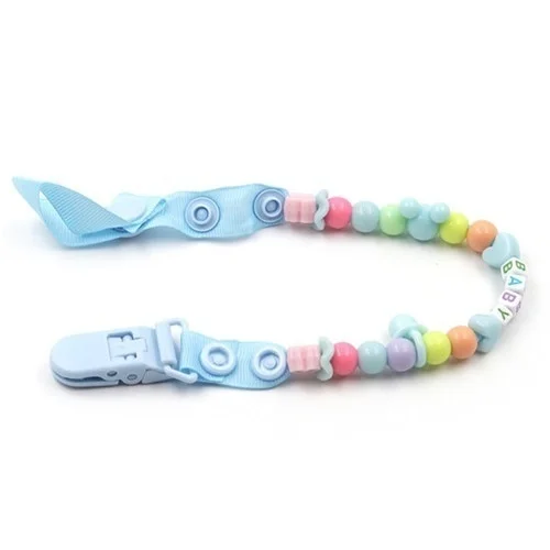 Light blue Прищепка для соски цепь 6 стиль Новые клипсы для соски новорожденный манекен цепочка с зажимом для соски-пустышки держатель пустышки поводки и чехлы - Цвет: Light blue