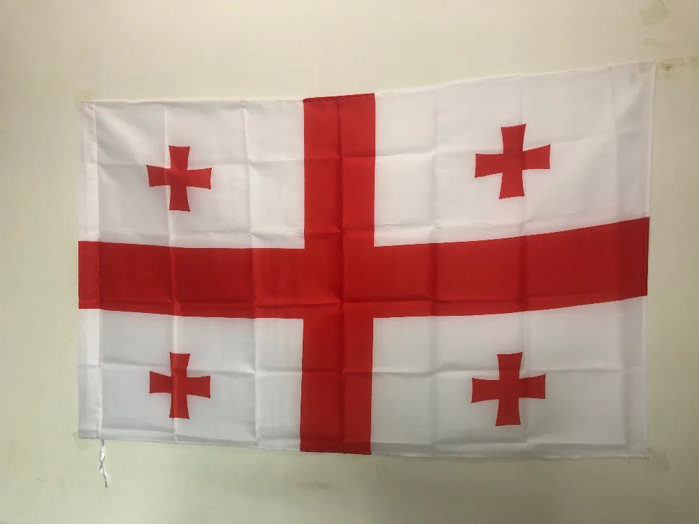 

Грузинский флаг декоративный баннер 90х150см