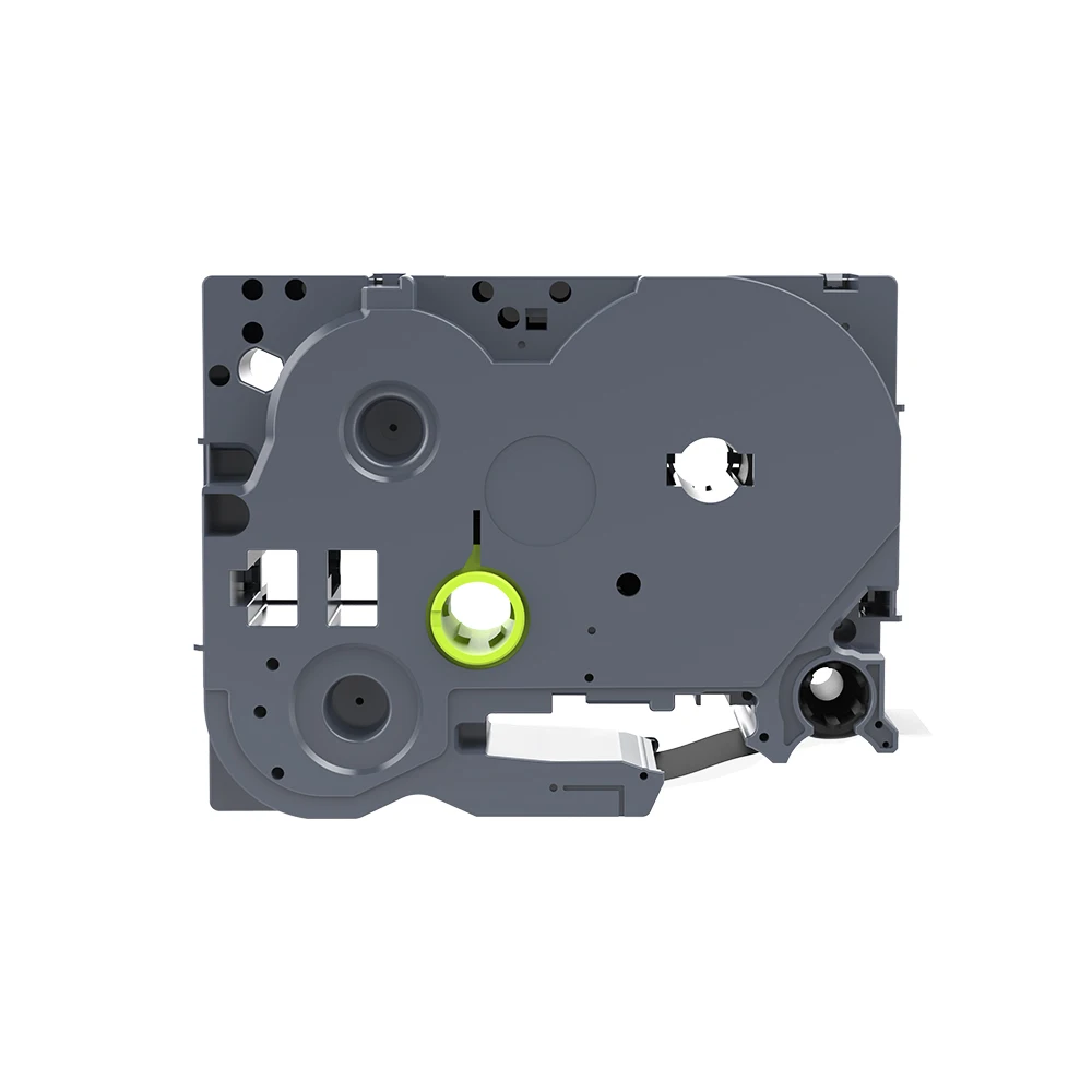 Ламинированная этикетка для принтеров Ptouch совместимая с Black on Flu.Green TZe-D41 18 мм |