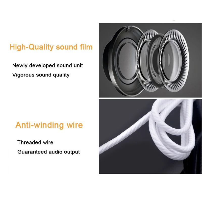 USB Type-C to Earphones Wired Anti-wrap Line Control With Mic Type C Earphone USB-C Earbuds For Letv 2 Pro max2 X520 X620 | Электроника