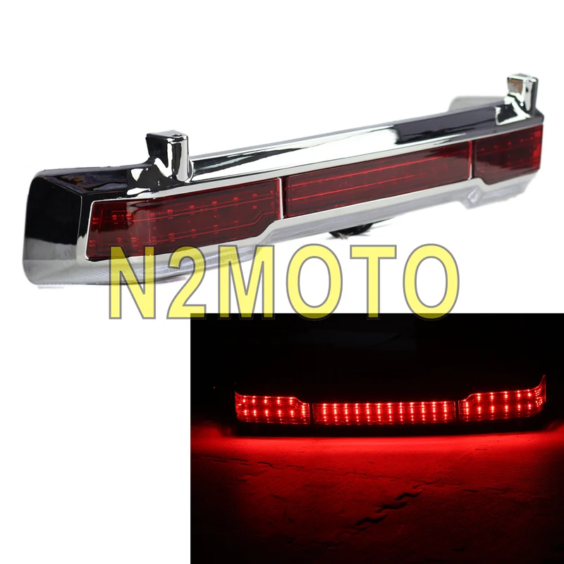 

Motorcycle Taillight Chrome/Black LED Tail Brake Turn Light For Harley Touring Street Glide Classic Ultra Road King Tour Pack