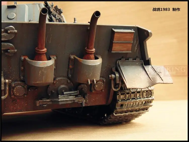 KNL хобби 1:16 HENG длинный пульт дистанционного управления Танк модель Tiger 2RC литейное Тяжелое покрытие краски, чтобы сделать старое обновление