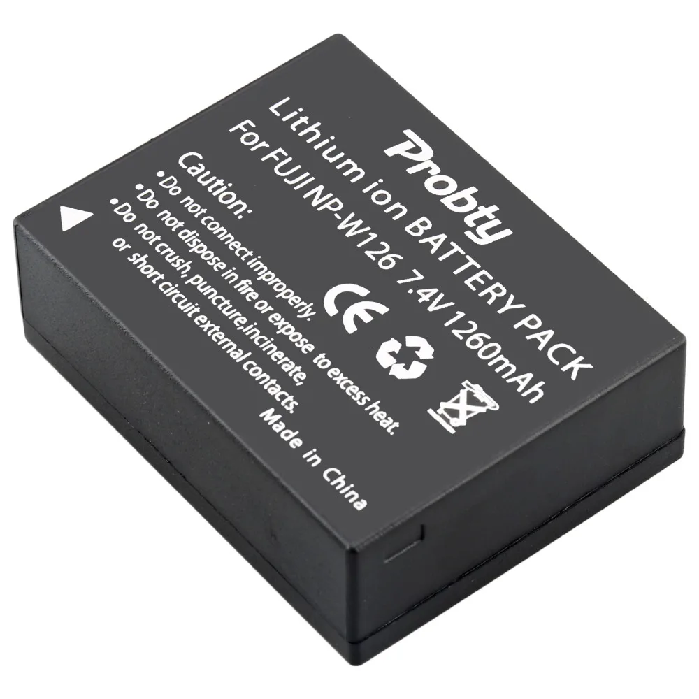 2 шт. NP-W126 NP W126 батарея + USB двойное зарядное устройство для Fujifilm X100F X-T10 X-T20 X-Pro1 HS30EXR
