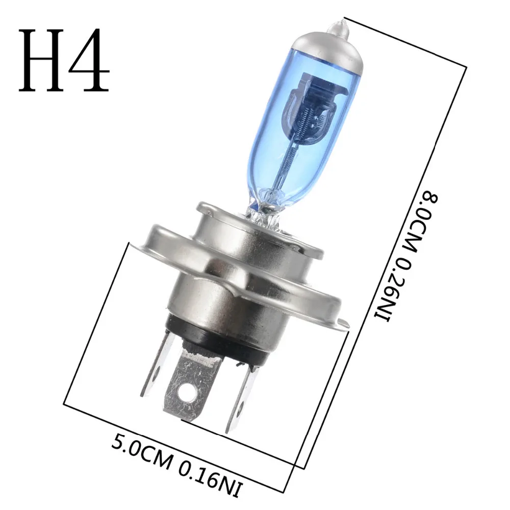 2 шт. H7 / H4 100W 6000K белый светильник супер яркий HOD один Ксеноновые галогенные лампы