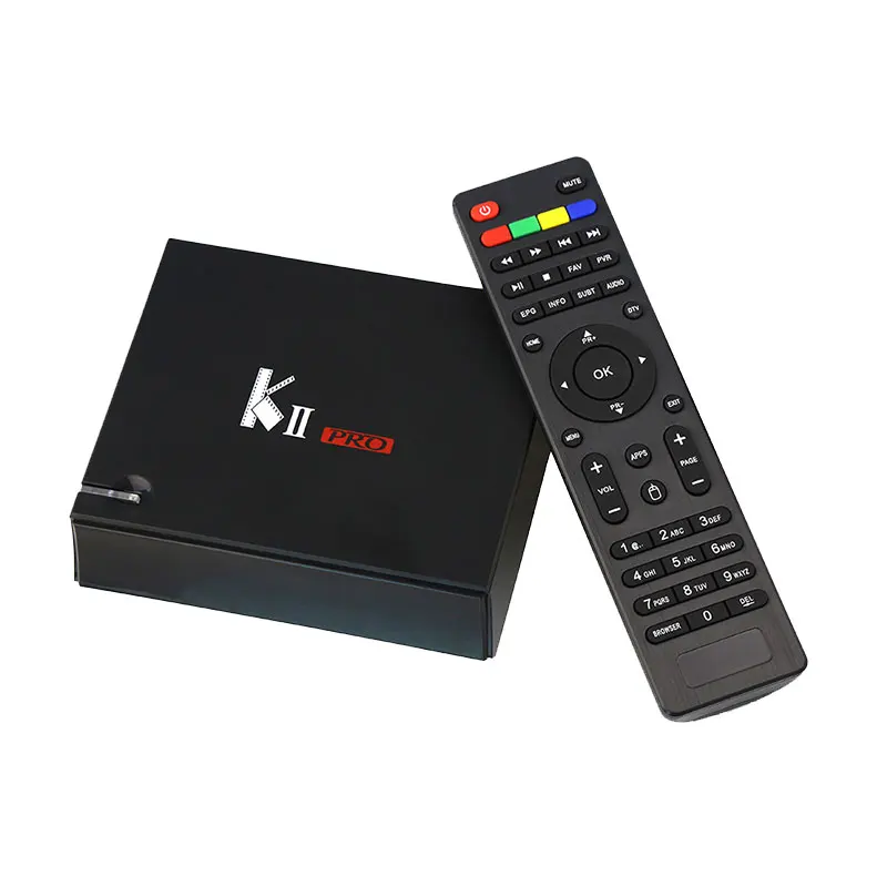 MECOOL Кии PRO Android ТВ коробка DVB S2 T2 K2 Amlogic S905D 4 ядра 2G16G K 2 4/Wi Fi 5 ГГц двухъядерный