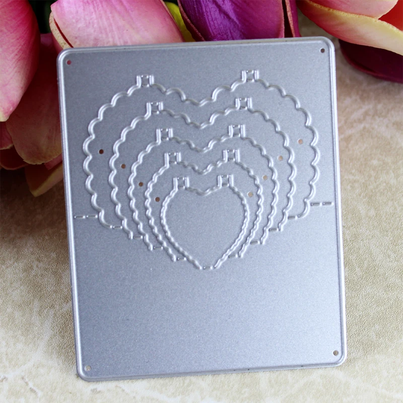 YLCD712 металлические режущие штампы в форме сердца для фотографий|heart to heart|heart metalheart