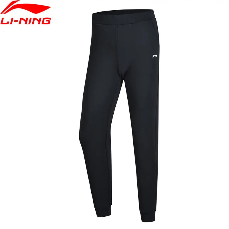 Li-Ning женские тренировочные спортивные брюки 92% полиэстер 8% спандекс Обычная посадка подкладка спортивные брюки для фитнеса AKLN726 COND18