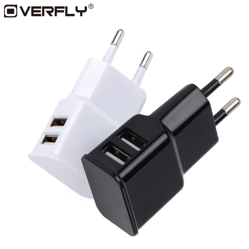 Зарядное устройство для мобильного телефона Dual USB EU зарядное вилка Дорожное