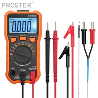 proster digital multimeter 6000 counts trms auto range ncv detector dc ac voltage current meter temperature capacitance diode