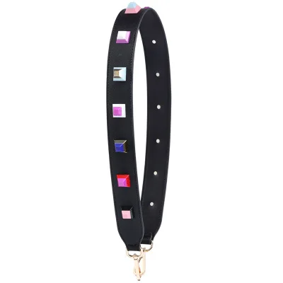 Новинка 2017 модный сменный ремешок через плечо из натуральной кожи со вставками