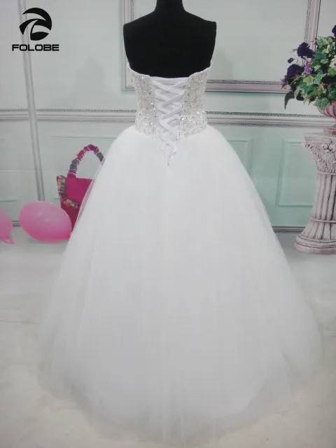 Vestidos De Noiva princesa наличии белый/слоновой кости без бретелек Бисер блестками