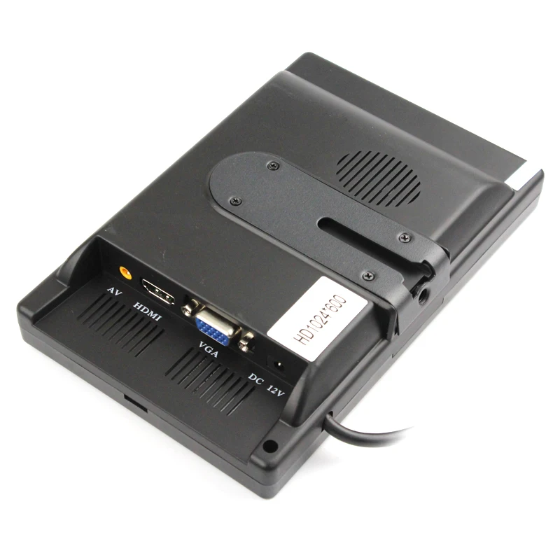 Uvusee 7 дюймов 1024x600 TFT цветной lcd AV автомобильный монитор заднего вида с HDMI VGA AV входом CCTV монитор безопасности+ пульт дистанционного управления