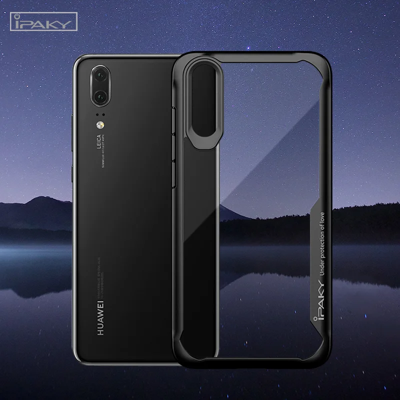 IPAKY противоударный армированный чехол для huawei P20 Plus роскошный Силиконовый ТПУ + ПК