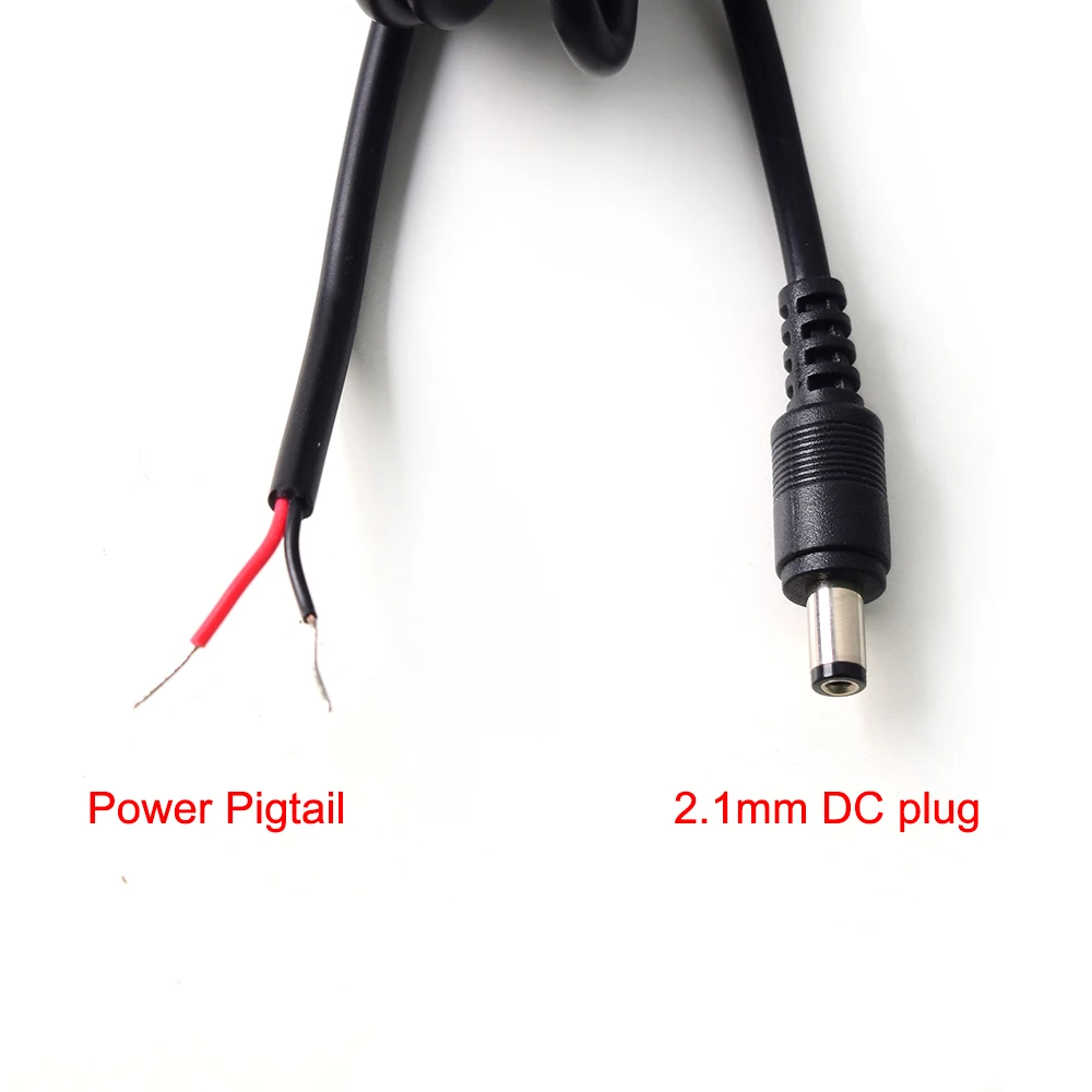 10 футов кабель питания постоянного тока штыревой штекер DC2.1 x 5 мм шнур для
