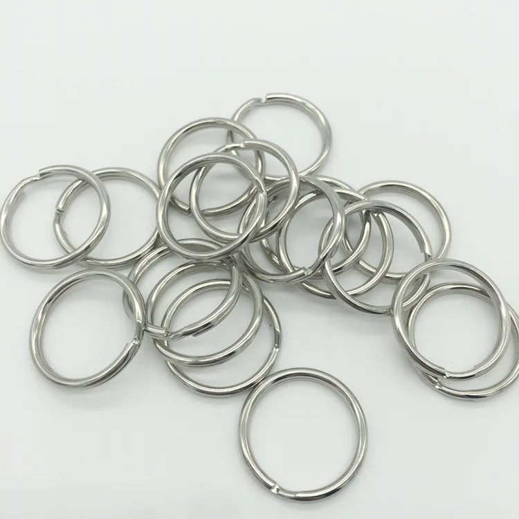 20pcs 25mm KeyRing Kay Chain Round Split Key Rings Keychain With Nickel Compass EDC Ring Connector Accessories Tool | Спорт и