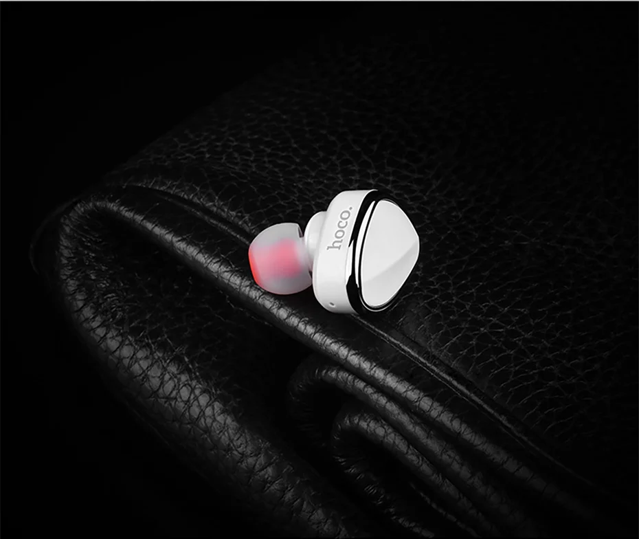 Hoco невидимые наушники музыкальные Bluetooth вкладыши мини беспроводные с микрофоном