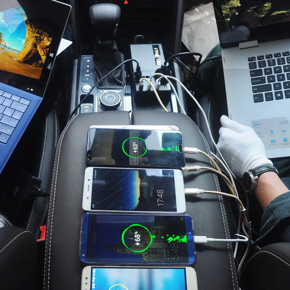 AoshikeCar инвертор питания DC 12 В к AC 220 4 USB Автомобильные аксессуары модифицированный