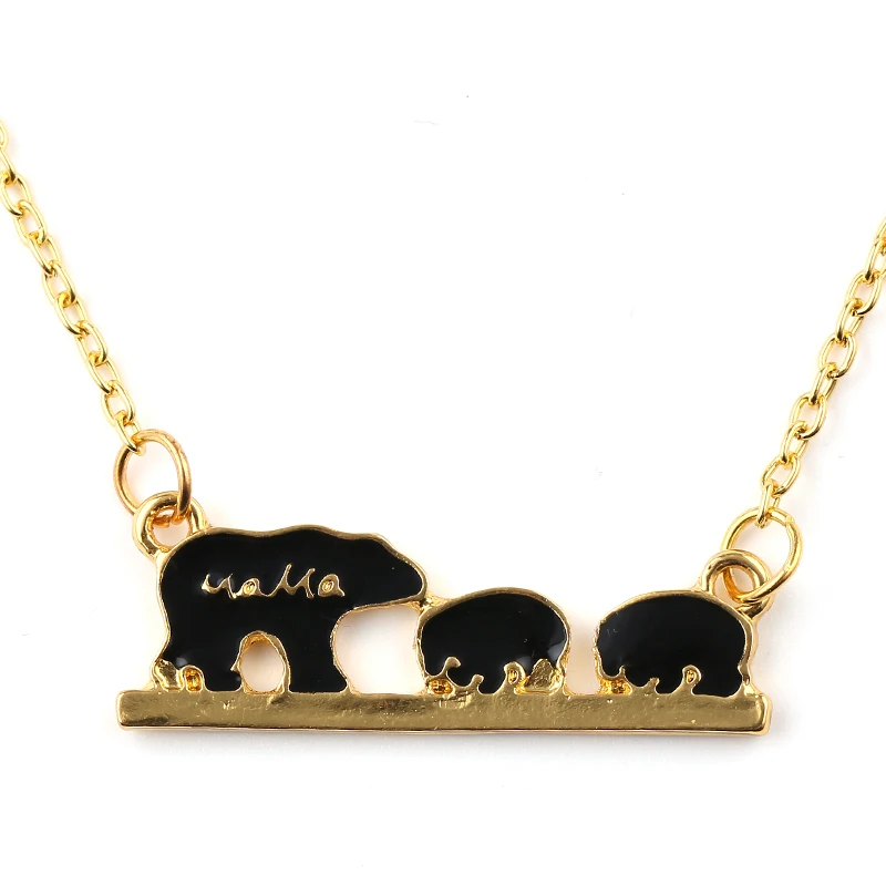 Модные очаровательные Для женщин Цепочки и ожерелья Jewelry &quotМама медведь&quot