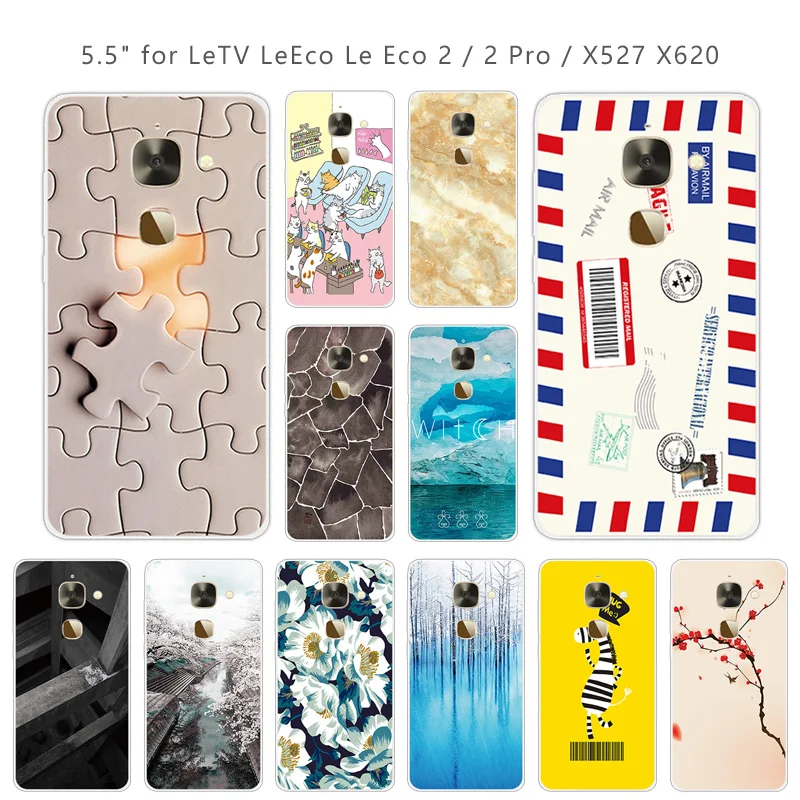 Мягкий чехол для телефона Leeco Le 2 X527 5 дюйма Прозрачный квадратный из ТПУ Letv S3 X626 / Le2