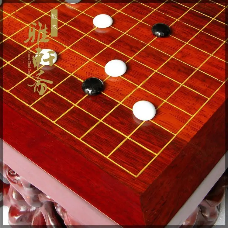 Вегетарианская деревянная вырезанная китайская Статуэтка поделок I-go большой