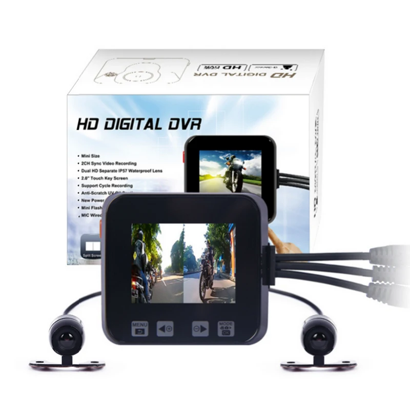 Original C6 car black box dual lens full hd 720P motorcycle dvr camera support GPS and G-sensor | Автомобили и мотоциклы