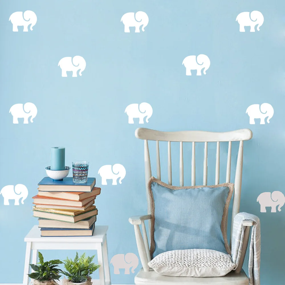 Мультяшный слон наклейка на стену для детской комнаты художественный декор
