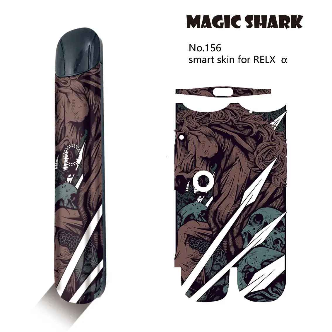 Чехол-накладка Magic Shark Tigar для электронной сигареты Relx Alpha a 151-171 | Мобильные
