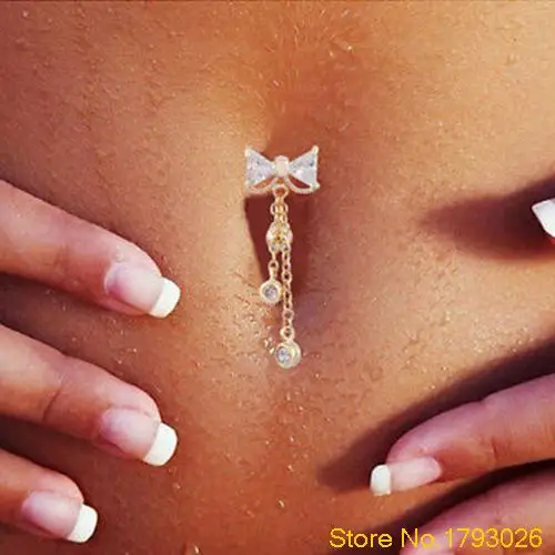 Кольцо для пирсинга живота 4 шт. |