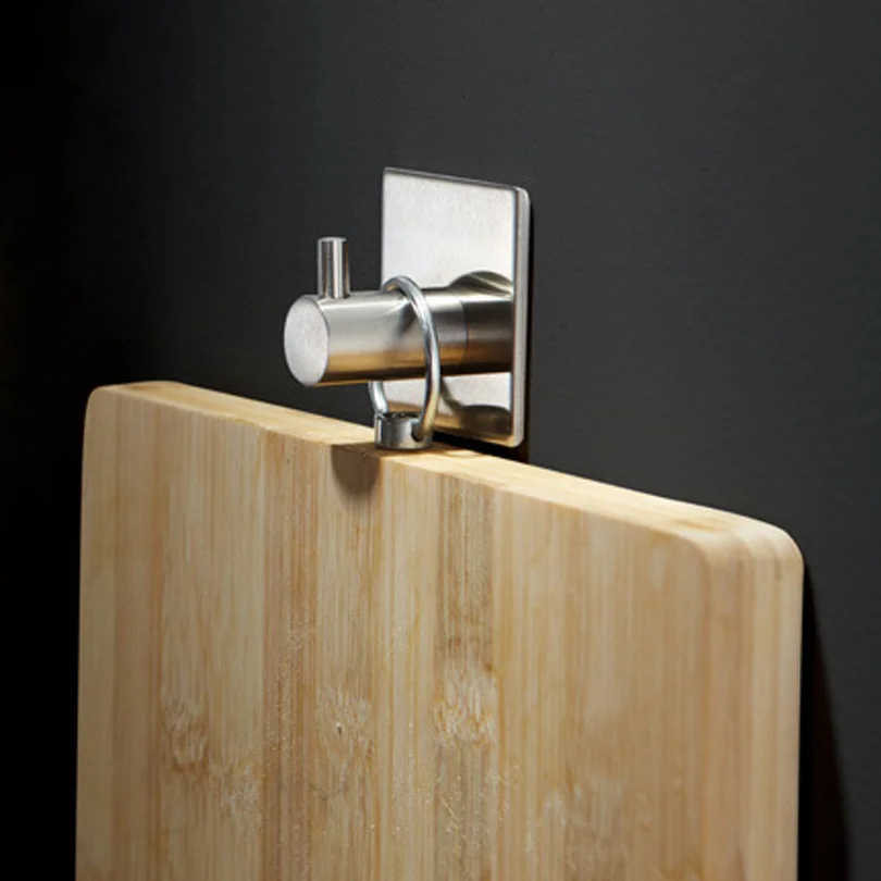 Кухонный крючок из нержавеющей стали вешалка для одежды клейкая наклейка