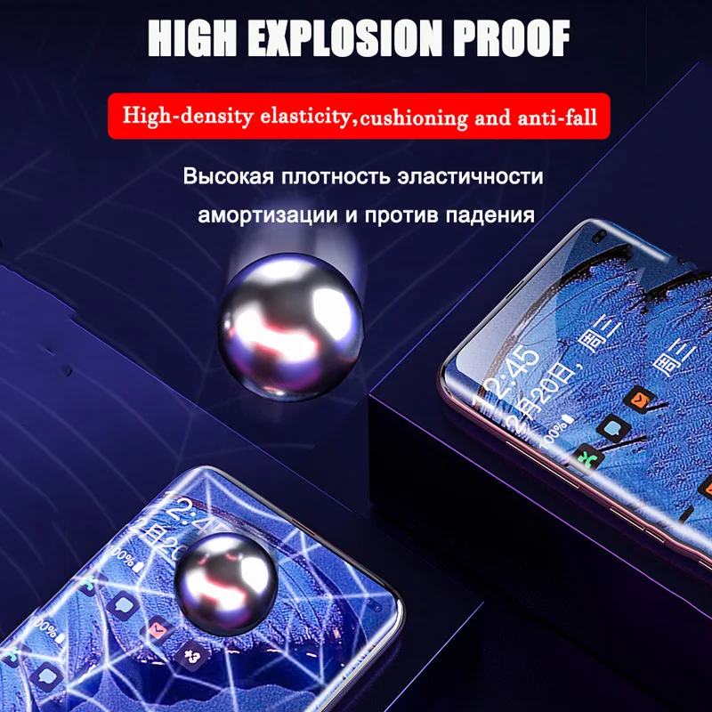 20D полное покрытие края мягкая Гидрогелевая пленка для Samsung Galaxy S8 S9 S10 PLus S10E