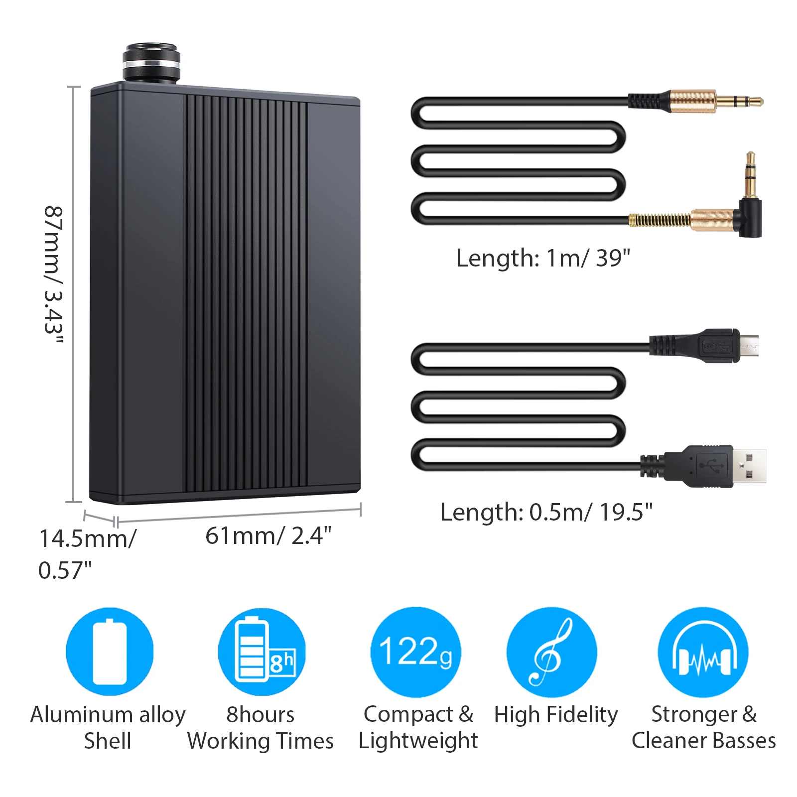 Proster USB DAC DSD усилитель для наушников портативный Amp 3 5 мм аудио Rechargeble HiFi MP3 MP4