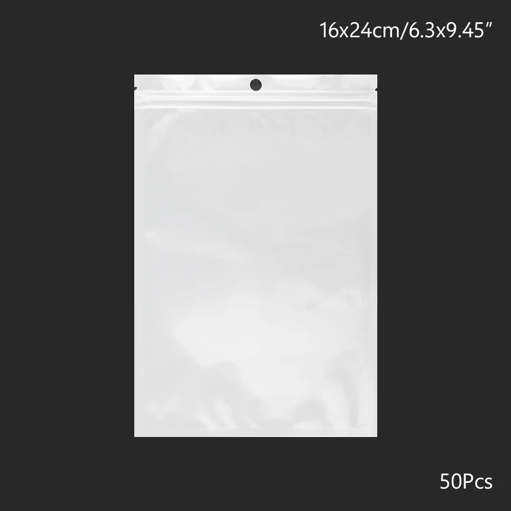 Оранжевый 50PCS 100PCS White Clear Self Seal Zipper Plastic Retail Packaging Poly Pouches Ziplock Zip Lock Bags Package With Hang Hole - Цвет: Оранжевый