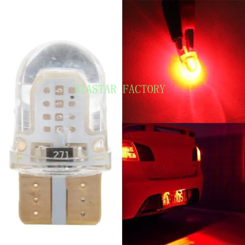 Yiastar 200X Auto светодиодный 10 Led холодный белый 194 W5W 168 COB кварцевая Автомобильная