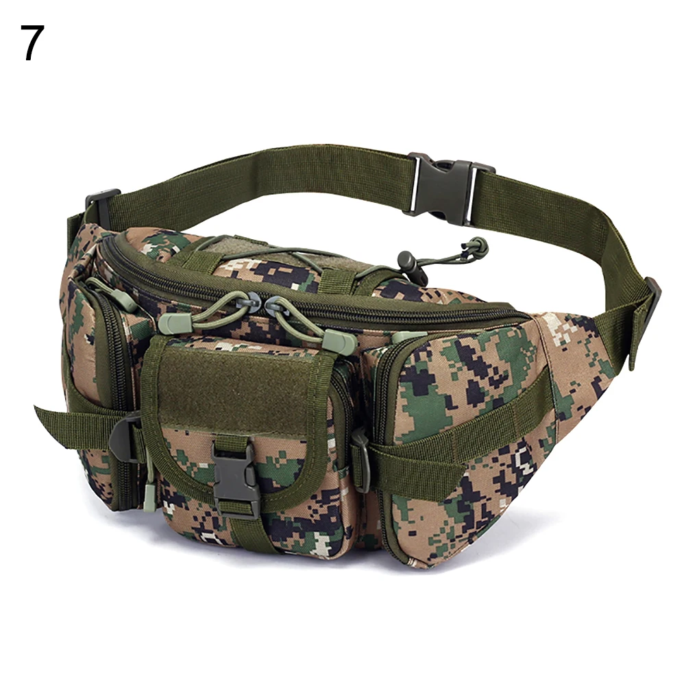 Jungle Digital Армейская уличная спортивная сумка-слинг, нагрудная поясная сумка унисекс, камуфляжная поясная сумка, поясная сумка, сумка на пояс, женская сумка - Цвет: Jungle Digital