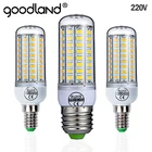 Goodland E27 светодиодная лампа 220 В Светодиодная лампа SMD 5730 E14 Светодиодная лампа 24 36 48 56 69 72 светодиоды кукурузные лампы Люстра для домашнего освещения