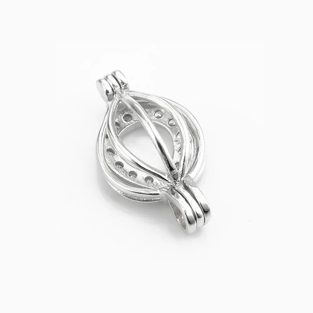 SWP55 Topearl ювелирные 5 шт./лот стерлингового серебра 925 пробы шарма сердца клетка