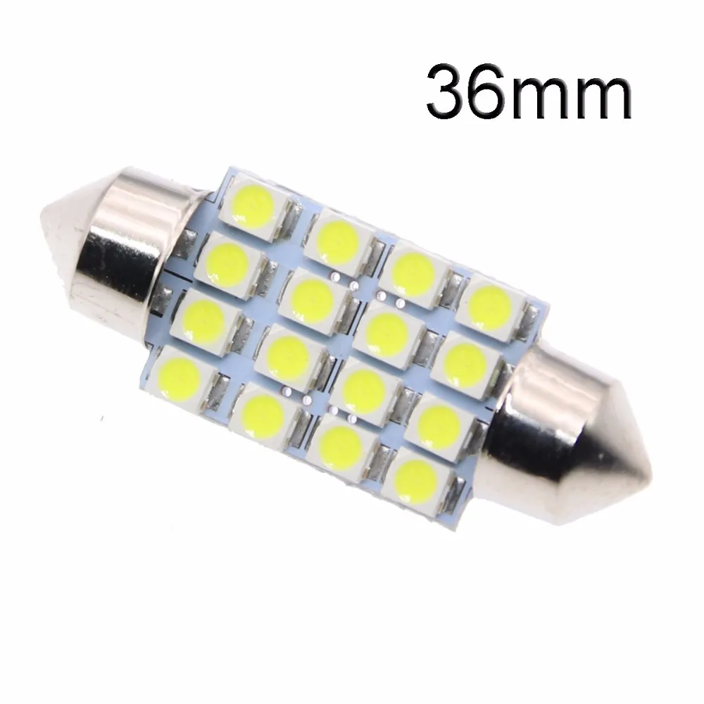 CQD Light 2 шт. Высокая мощность 31 мм 36 39 42 16 SMD 3528 салона автомобиля Купол гирлянда