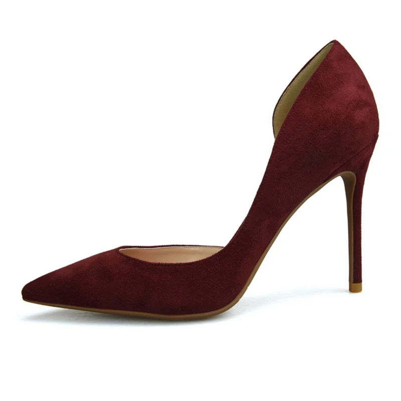 Женские свадебные туфли лодочки замшевые на высоком каблуке 10 см 8 зеленого