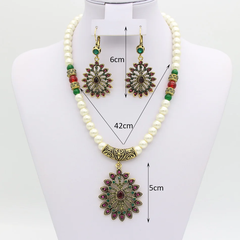 Новые винтажные марокканские женские наборы ювелирных изделий с каплями воды