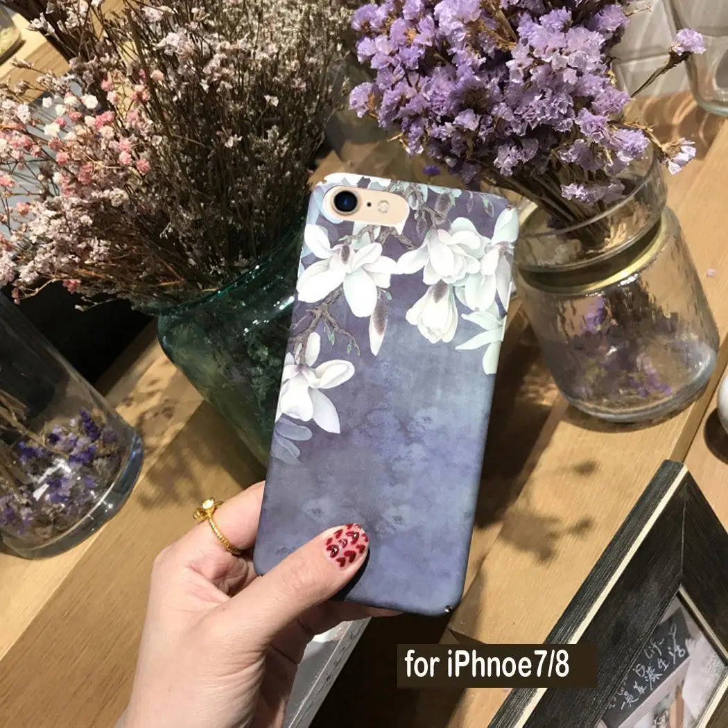 Модные чехлы с цветочным узором для мобильных телефонов как на картинке iPhone |