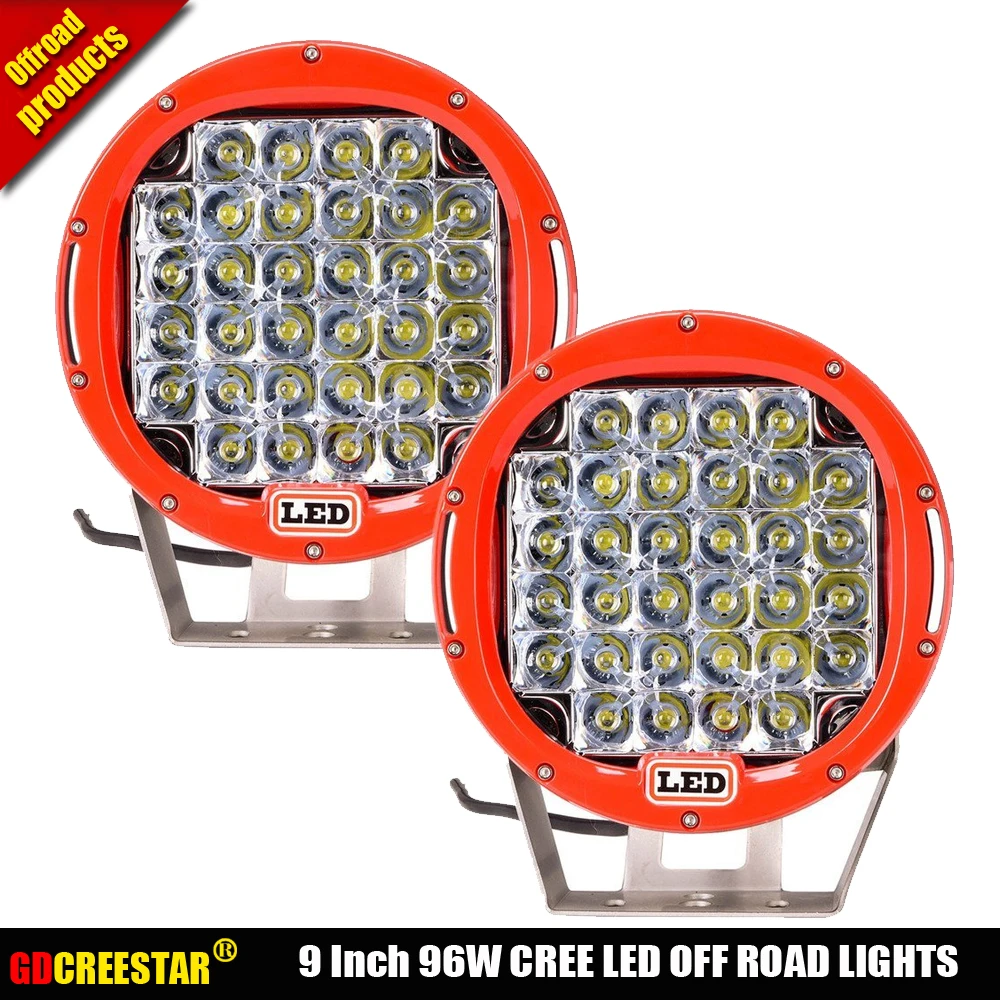 9 дюймовый светодиодный рабочий светильник 96 Вт 12 В 24 4x4|led work light|led light 12v4x4 lights |