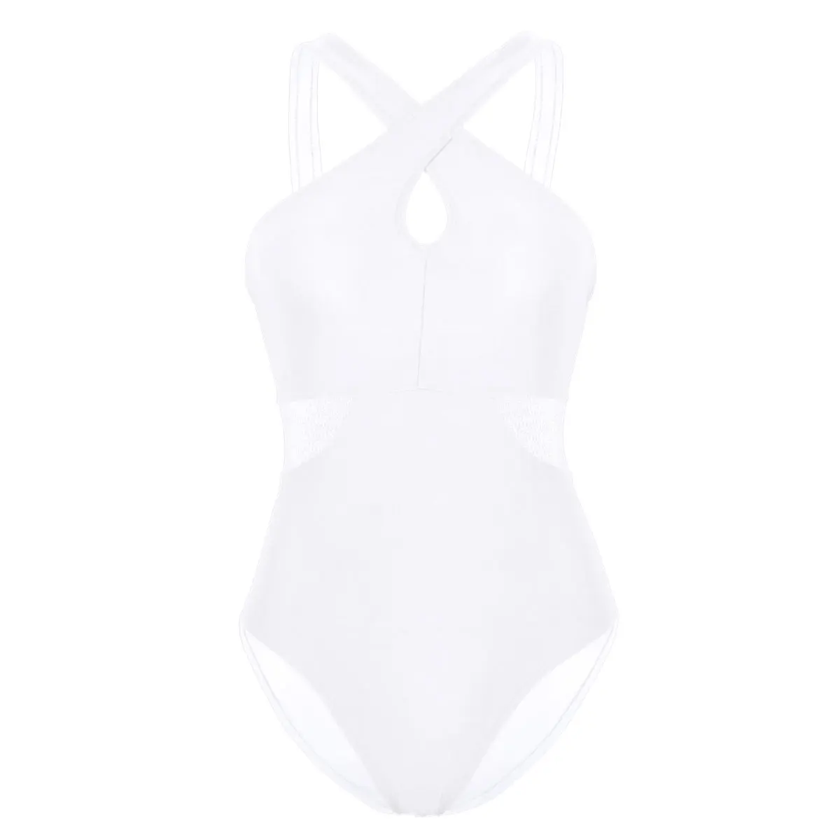 Women Ladies Ballet Dance Tutu Dress Gymnastics Leotard Bodysuit Perspective Mesh Ballerina Stage Dance Costumes Gym Swimsuit